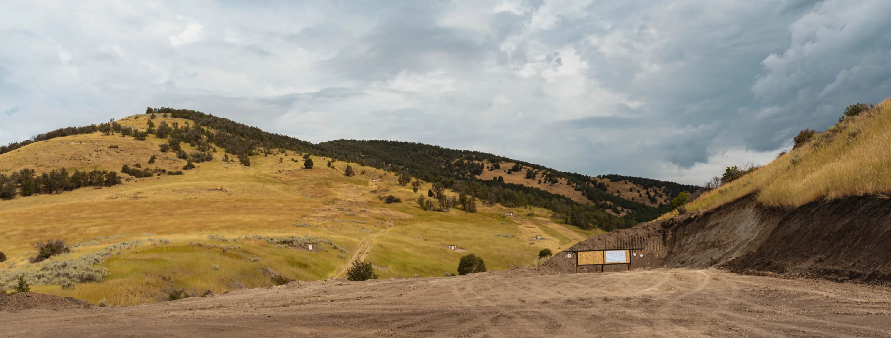 Aerial view of Day Mountain Ranch shooting range