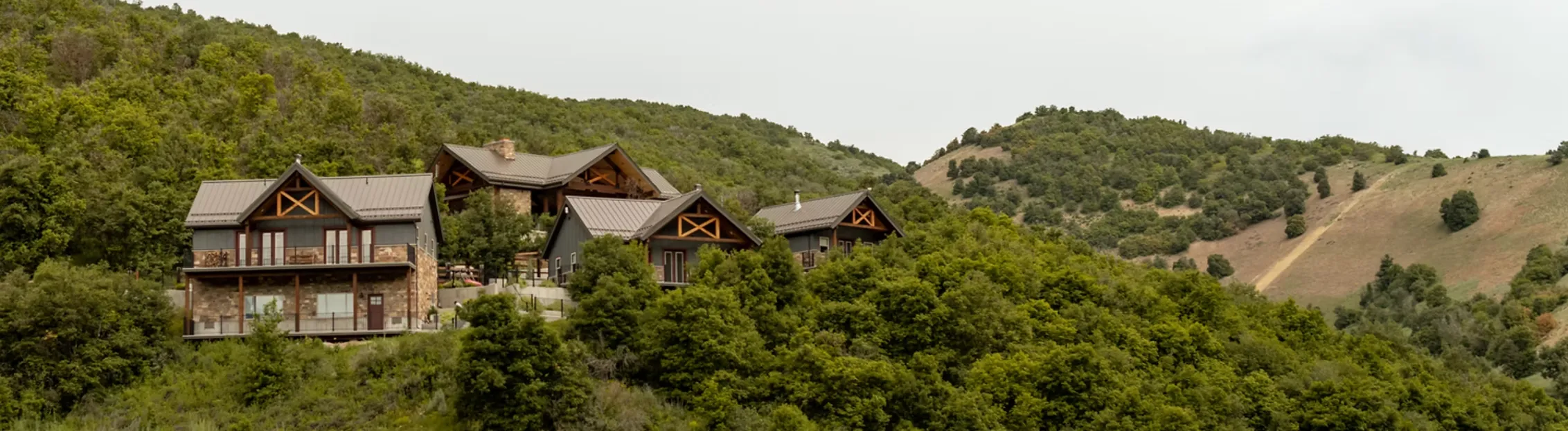 WPPR lodge exterior nestled in the Idaho hillside